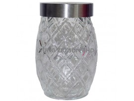 (MEDIUM)BLG-2#GLASS FOOD STORAGE 17CM 